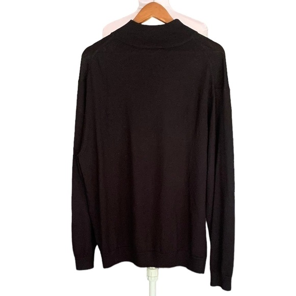 Turnberry Extra Fine Merino Wool 1/4 Zip Mens Pullover Sz L - Picture 2 of 9